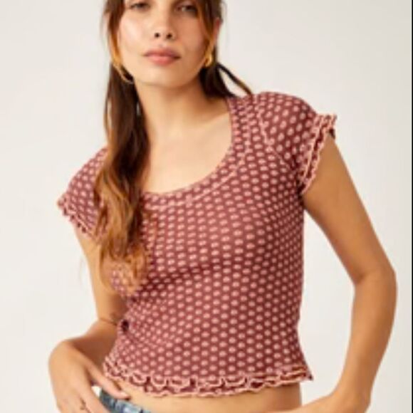 FREE PEOPLE LADIES SWEET & SALTY TEE SHANDY STYLE NWOT IT IS A LIGHTWEIGHT KNIT - Picture 2 of 4